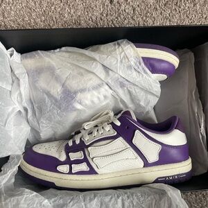 Amiri Purple and White Sneakers